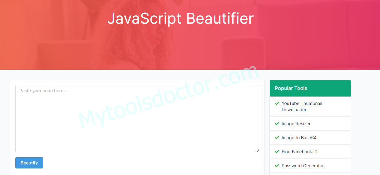 JavaScript Beautifier / Formatter Online